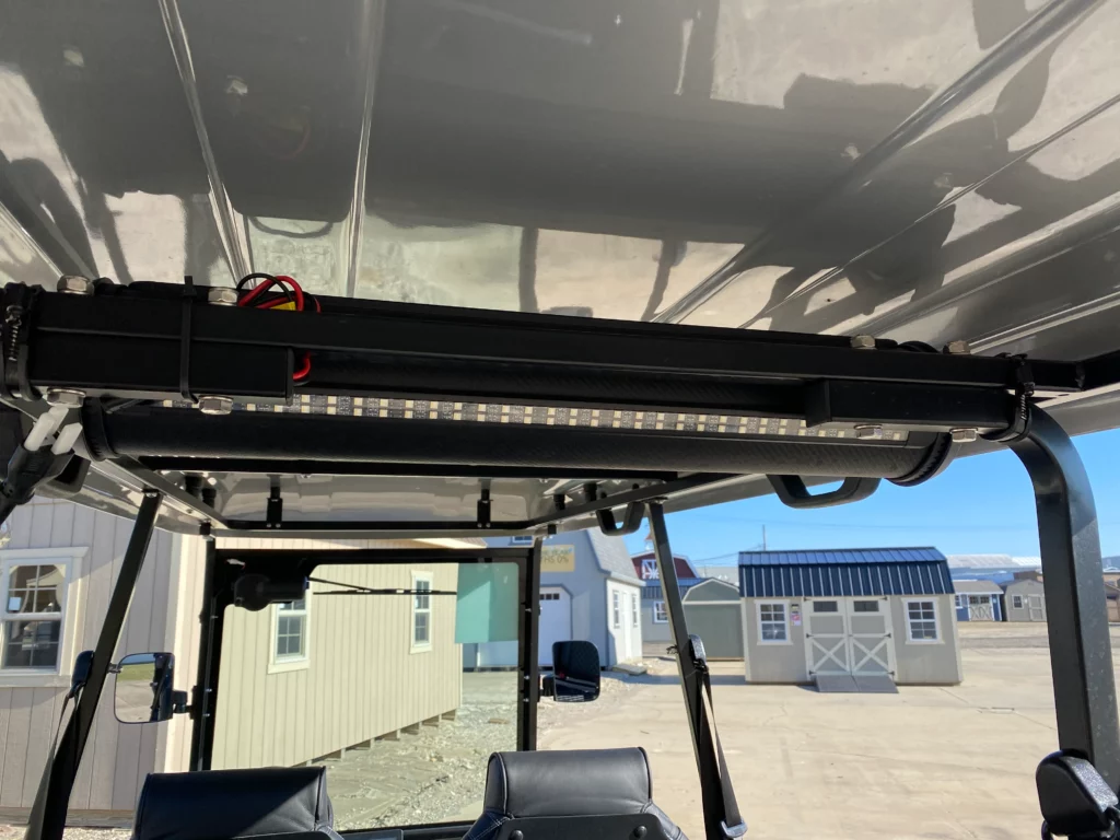 electric golf cart interior