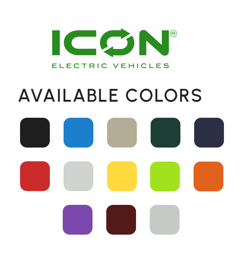 icon golf cart colors