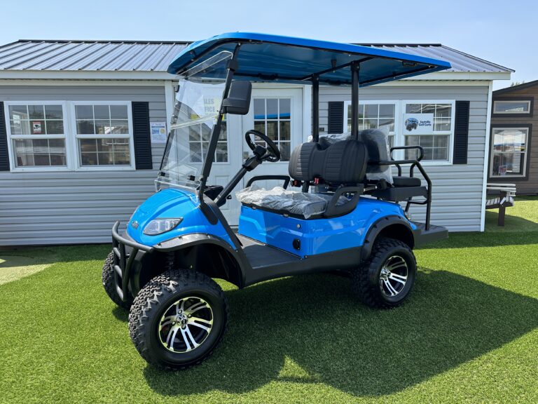 blue golf cart for sale