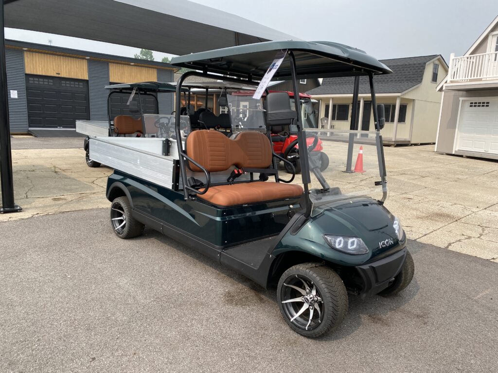 electric golf cart with dump bed