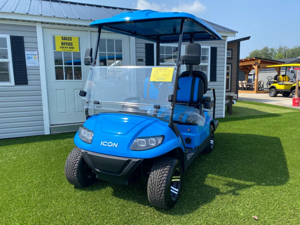 golf cart blue