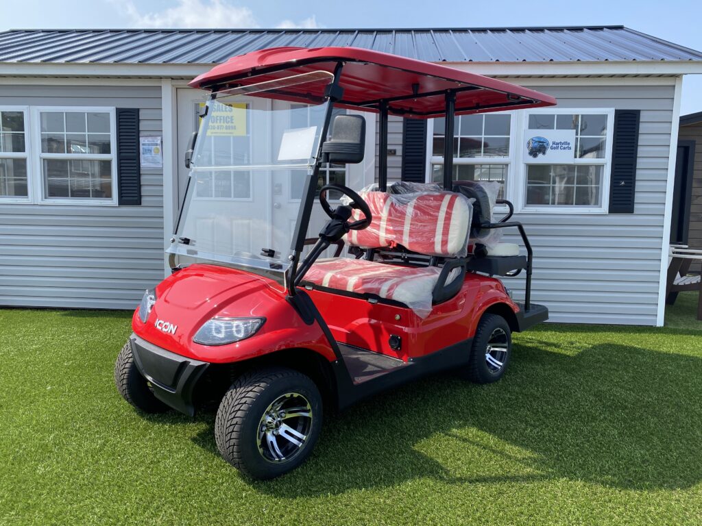 red and white golf cart akron ohio