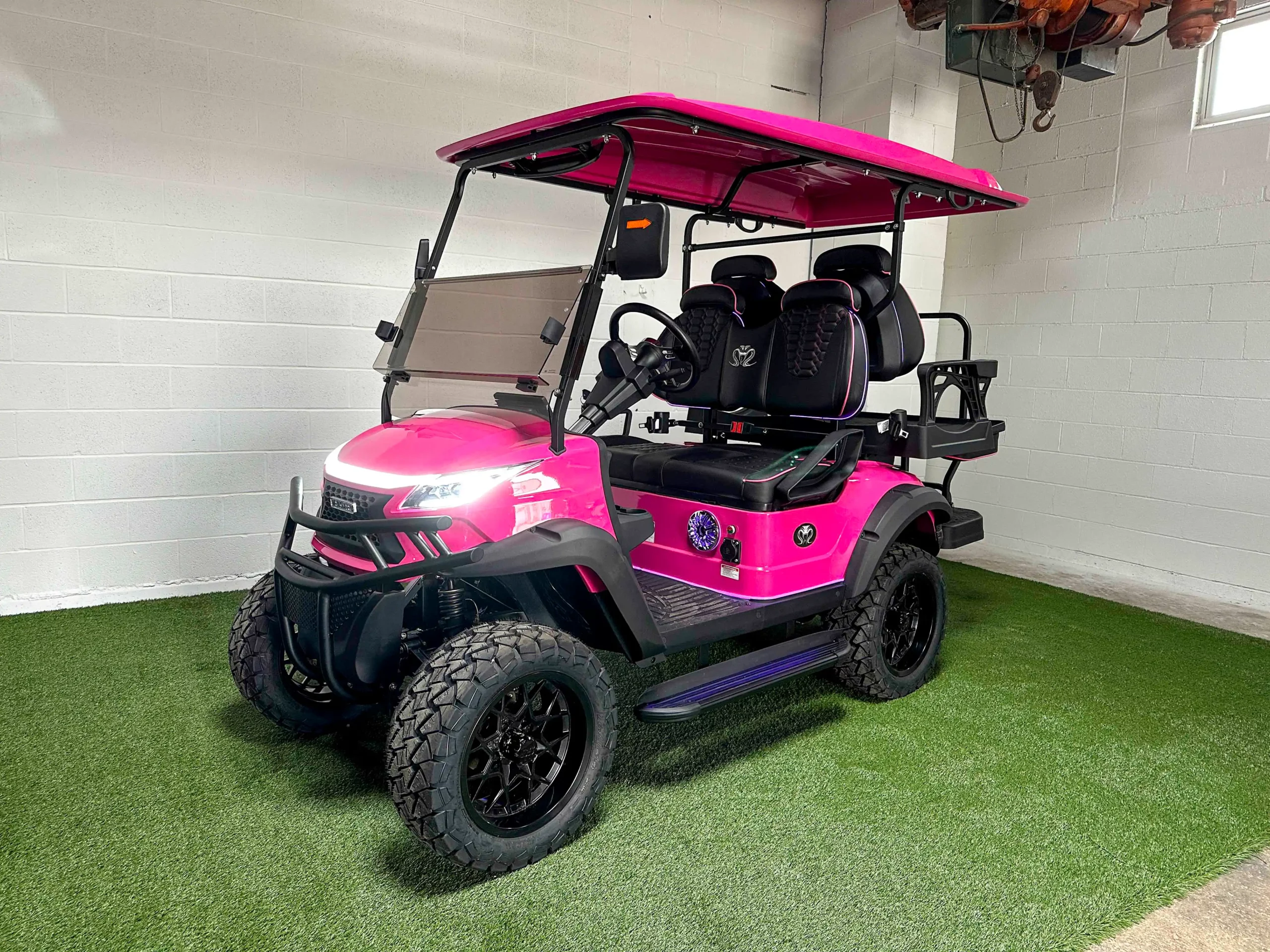 Pink Hartville Golf Cart