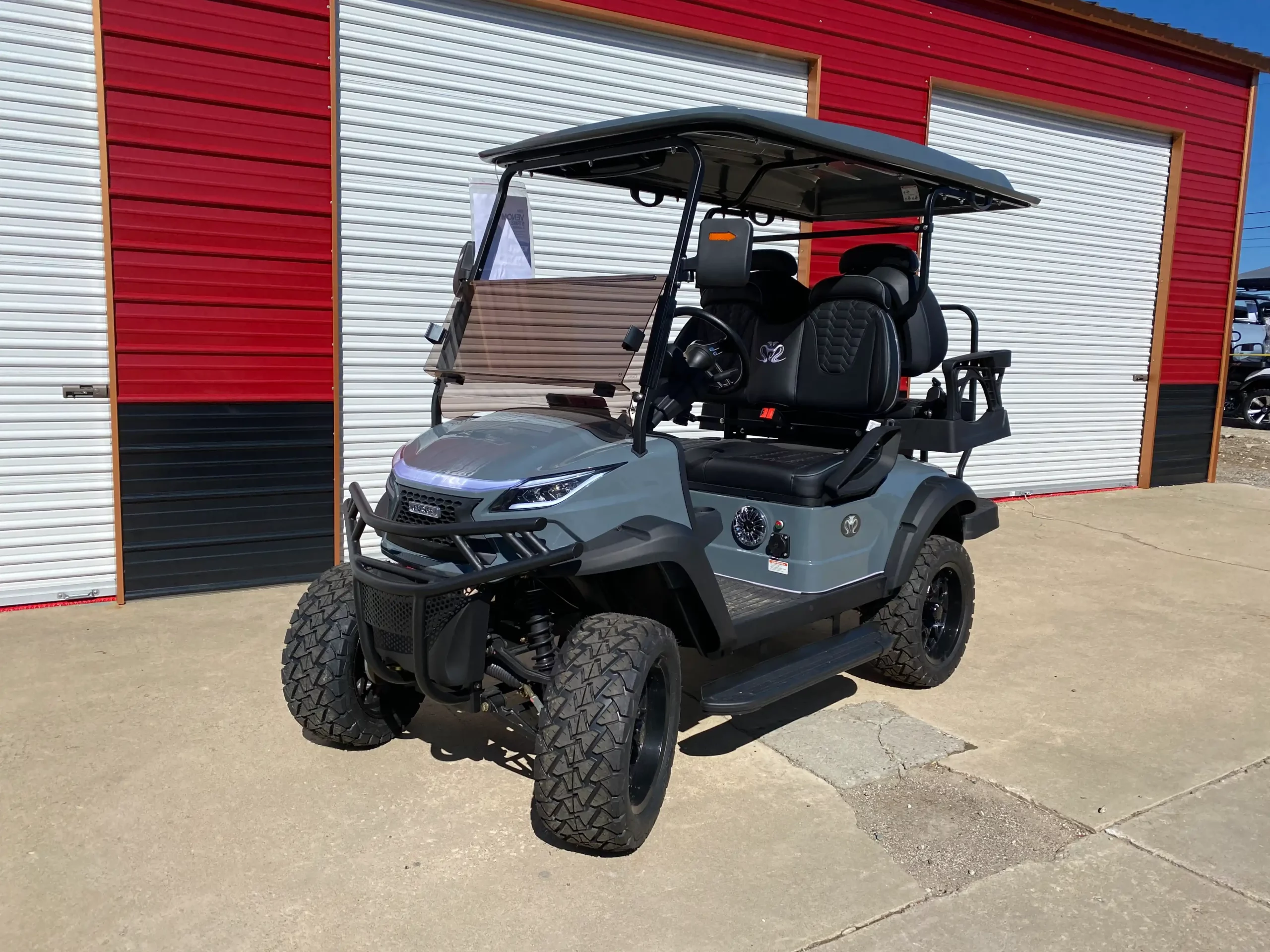 Charcoal Grey Golf Cart | Venom EV Strike 4