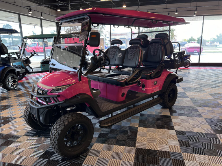 super pink golf cart for sale Hartville Golf Carts