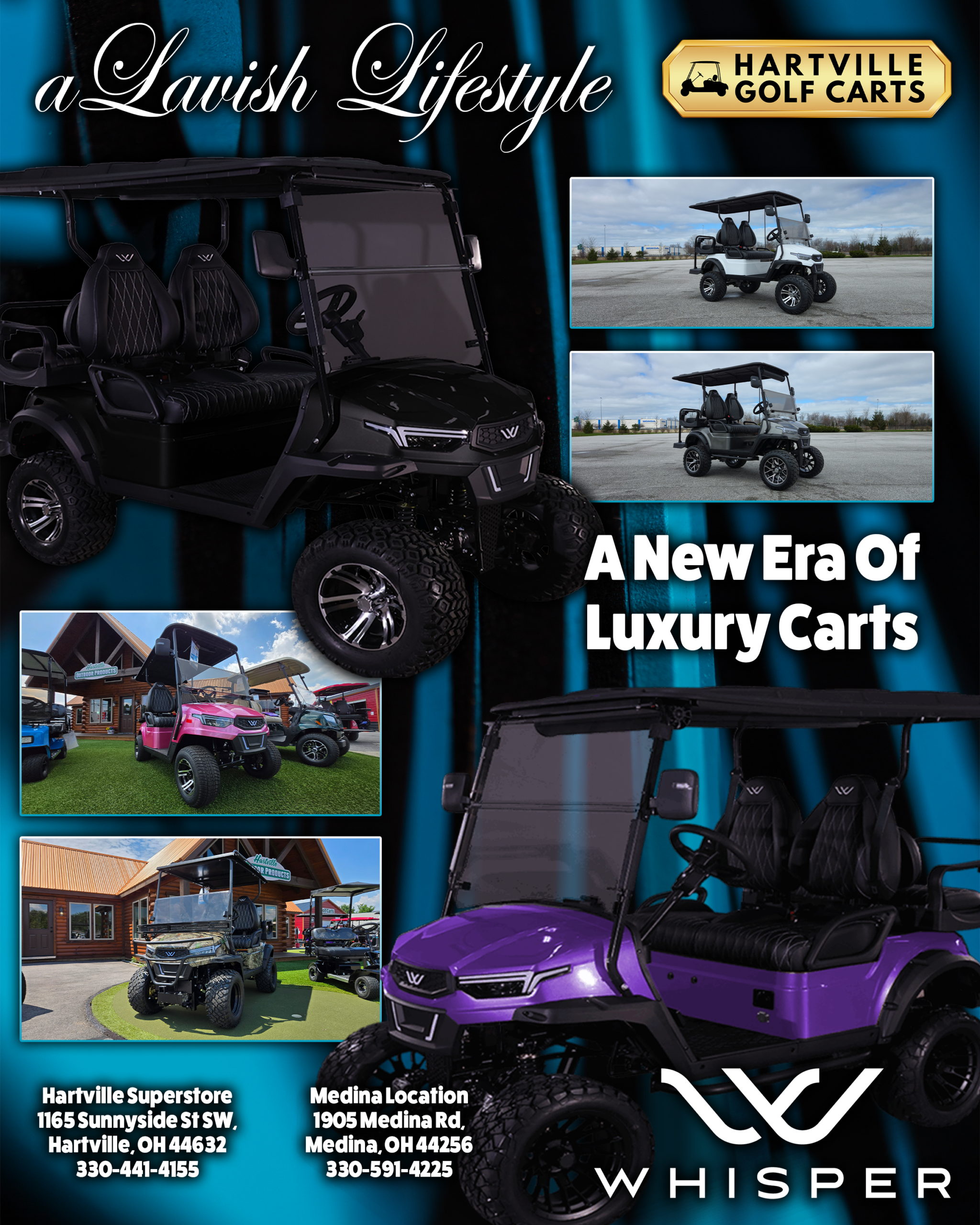 Hartville Golf Carts Lavish Lifestyle ad