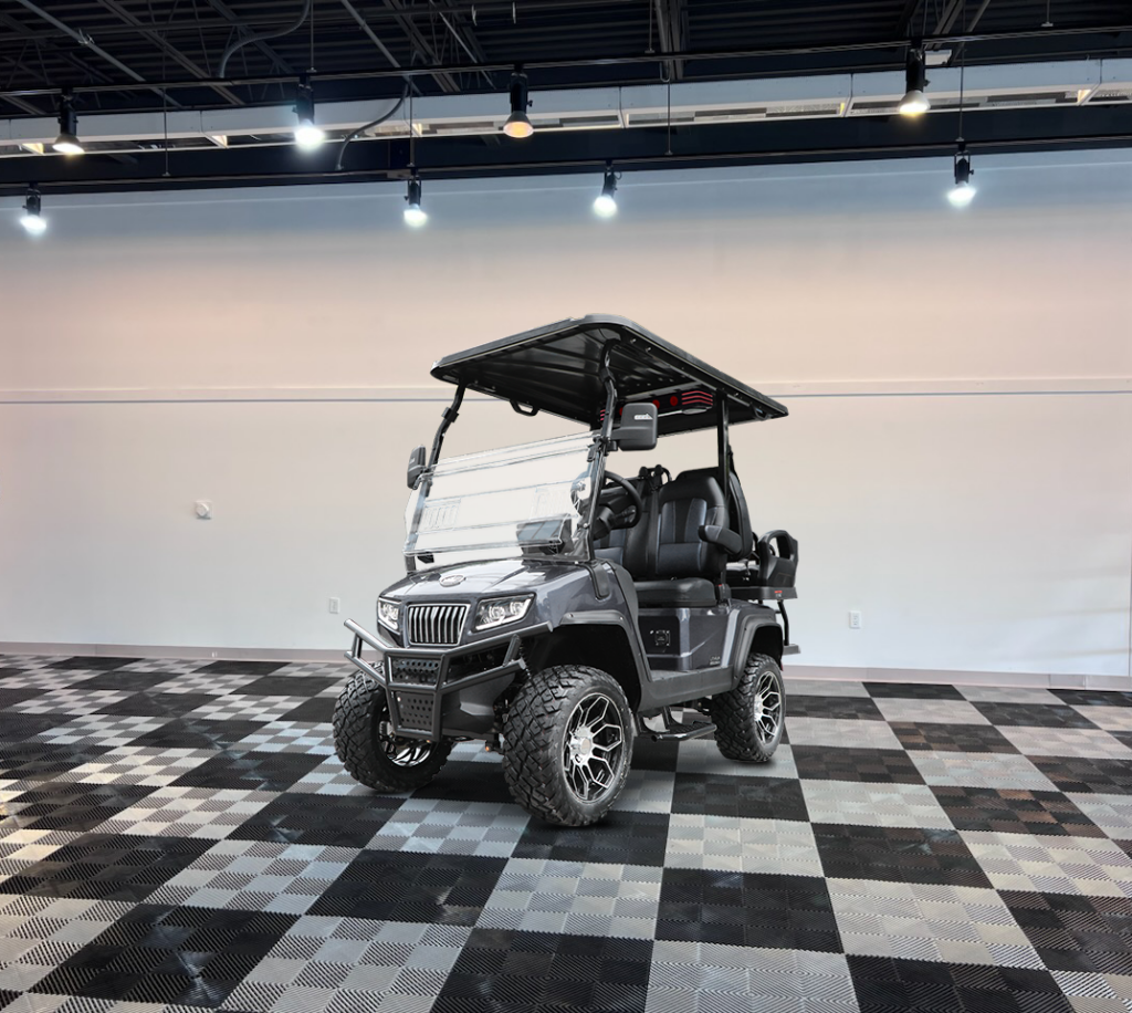 arctic grey evolution maverick 2+2 golf cart