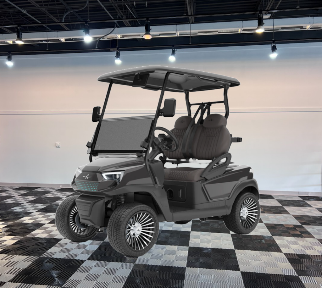 atlas 2 passenger grey golf cart