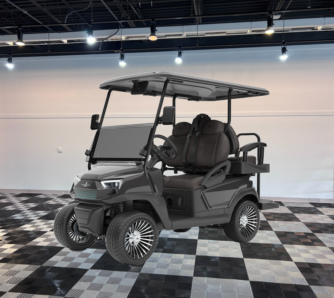 atlas 4 passenger black golf cart