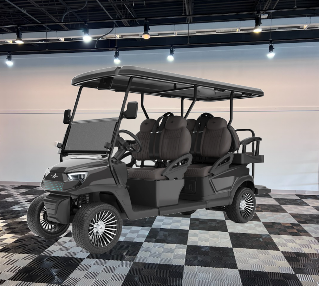 atlas 6 passenger golf cart grey