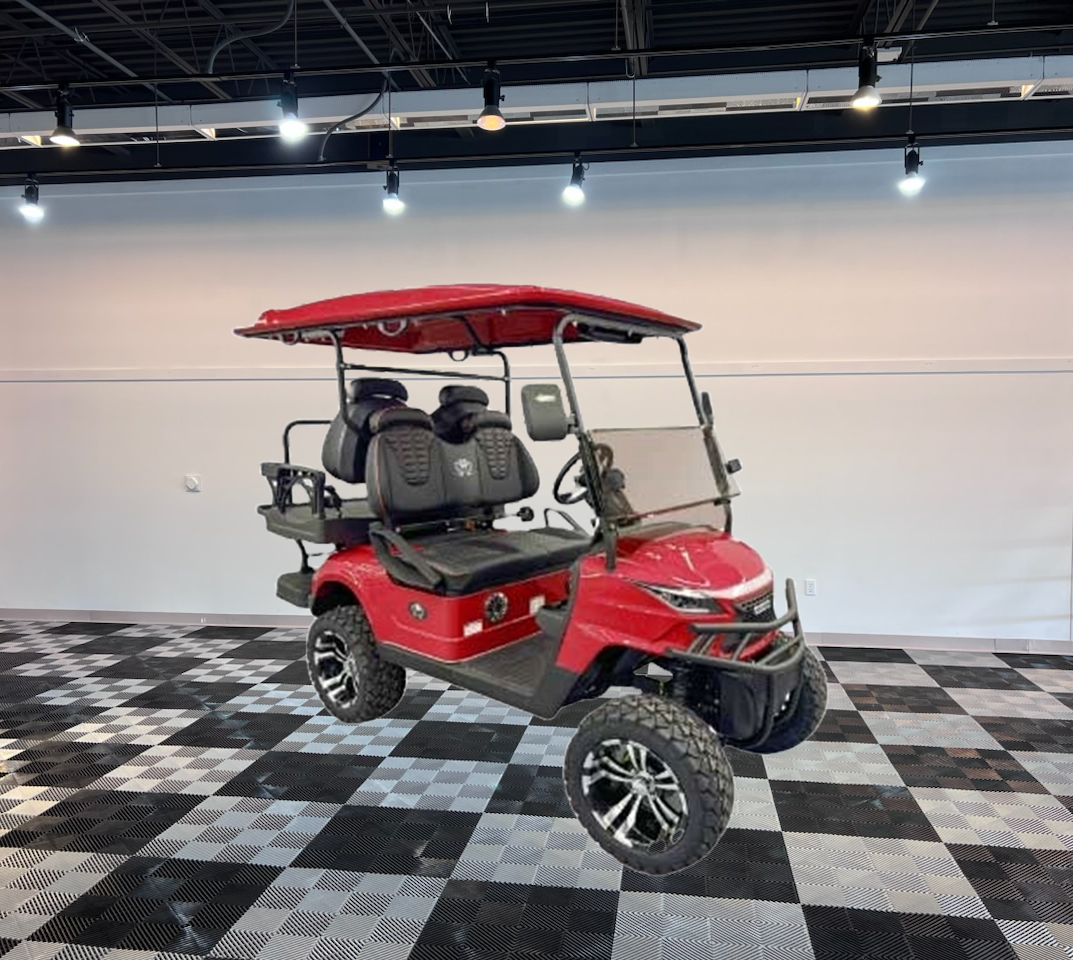 burgundy golf cart venom strike 4