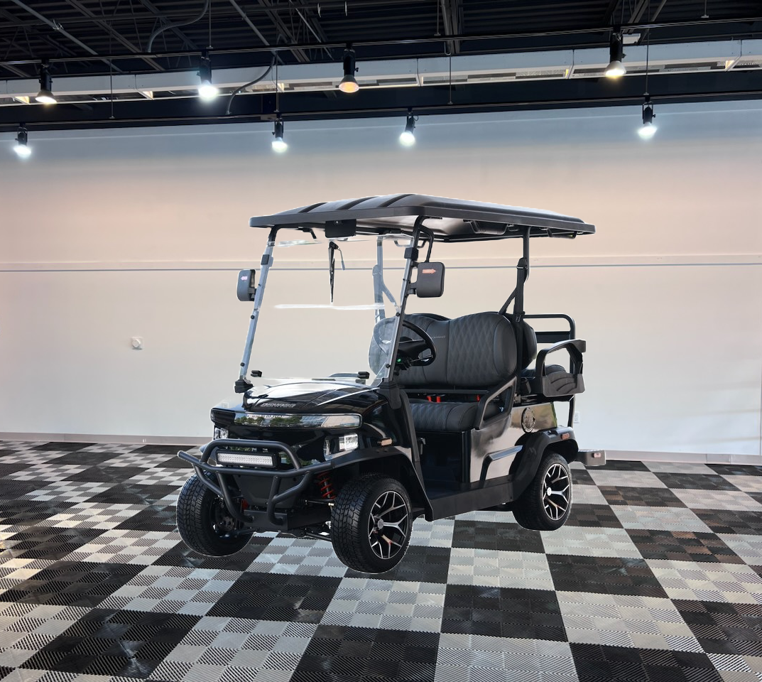 denago nomad black golf cart