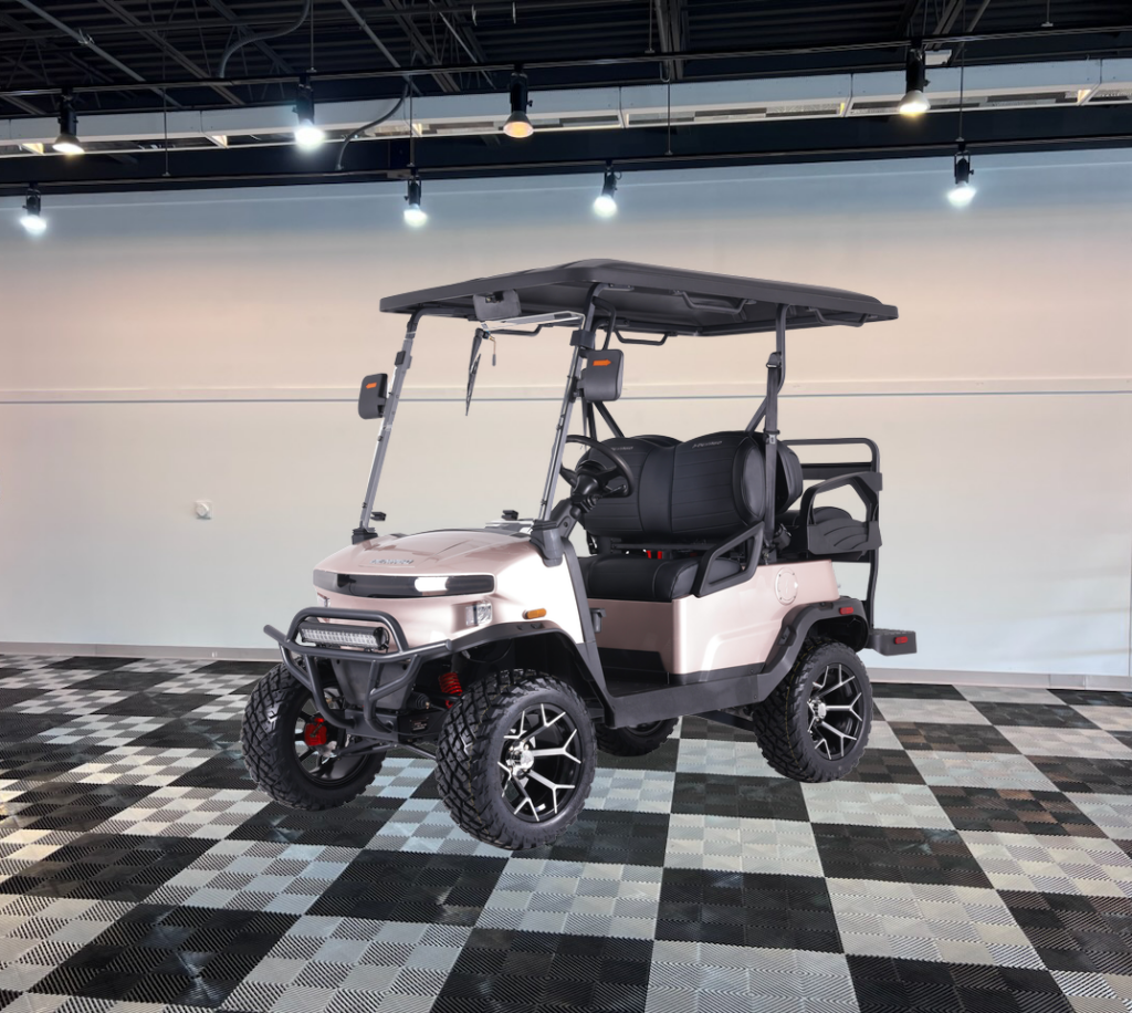 denago nomad xl champagne golf cart