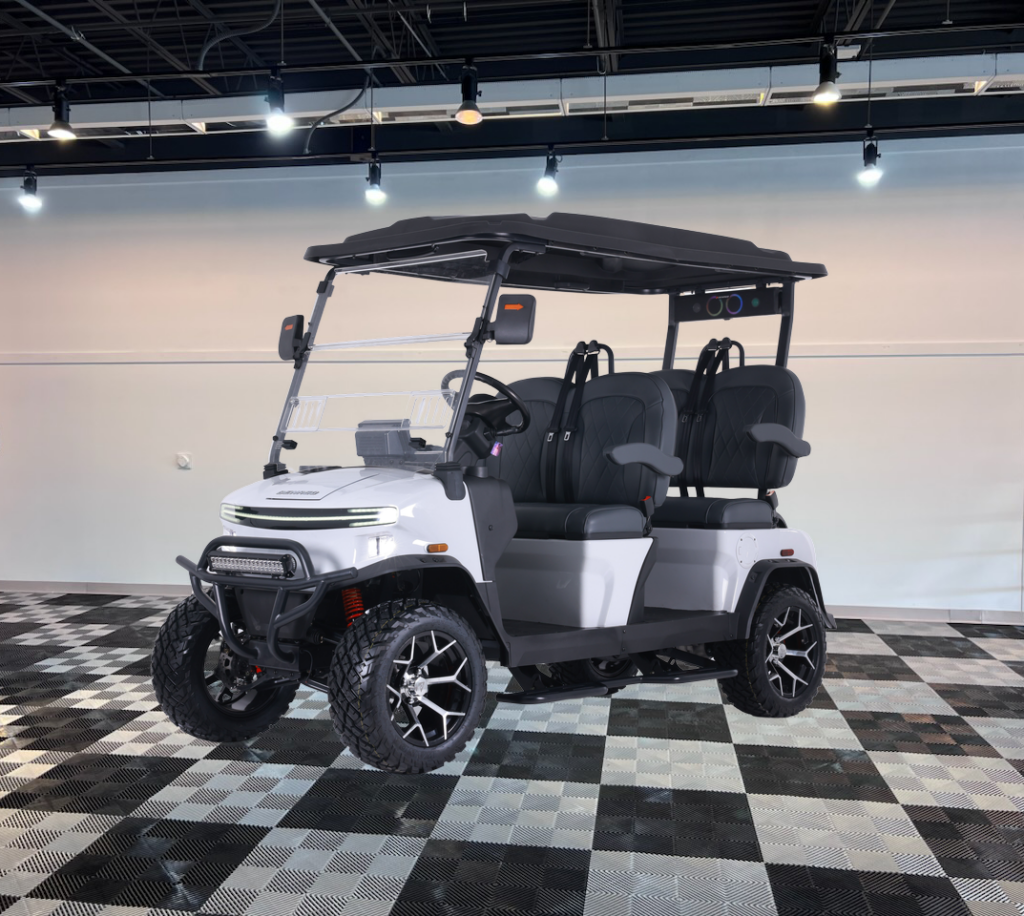 denago rover xl white golf cart