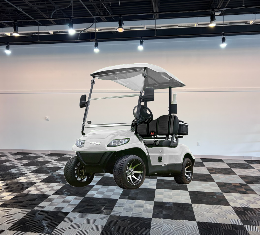 icon i20 white golf cart