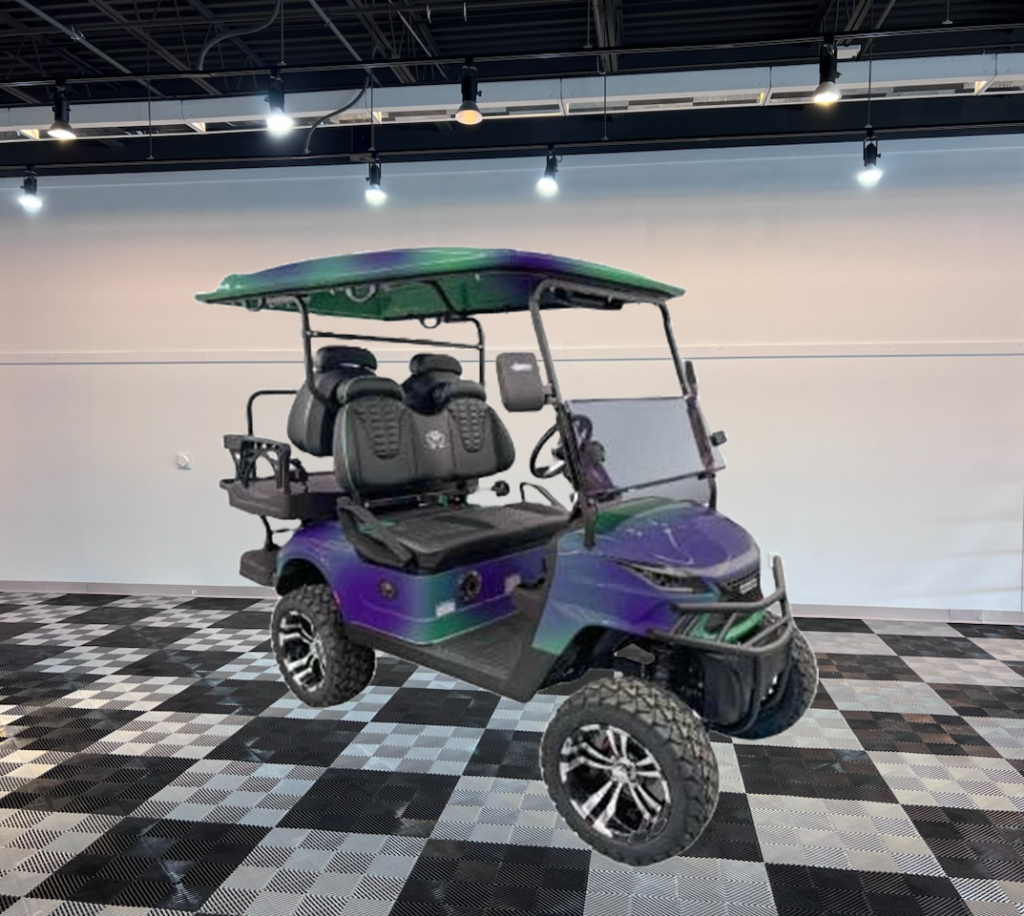 multi color golf cart venom strike 4