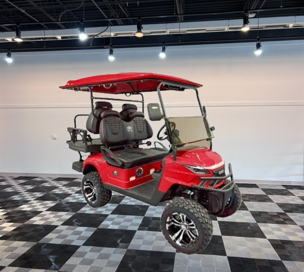 red golf cart venom strike 4