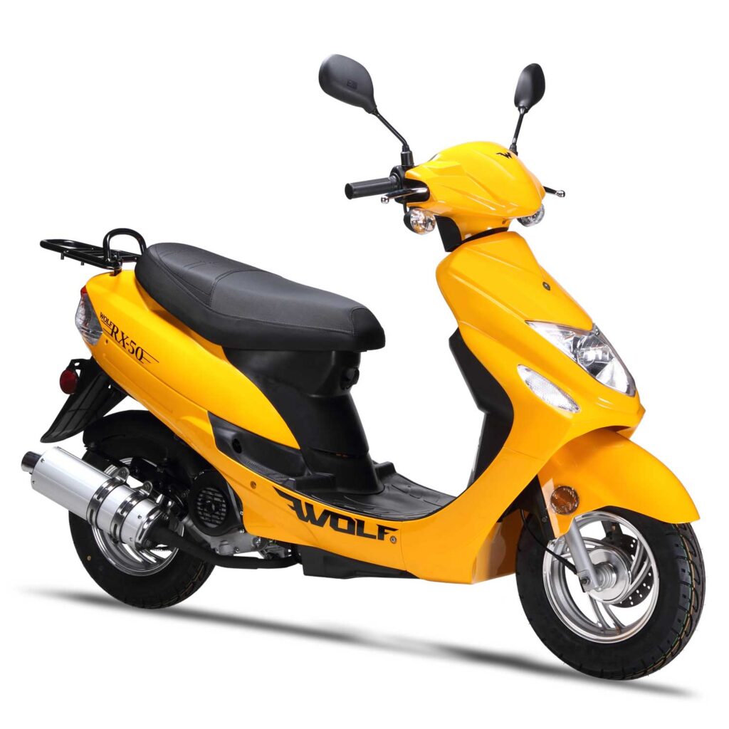 wolf rx 50cc yellow