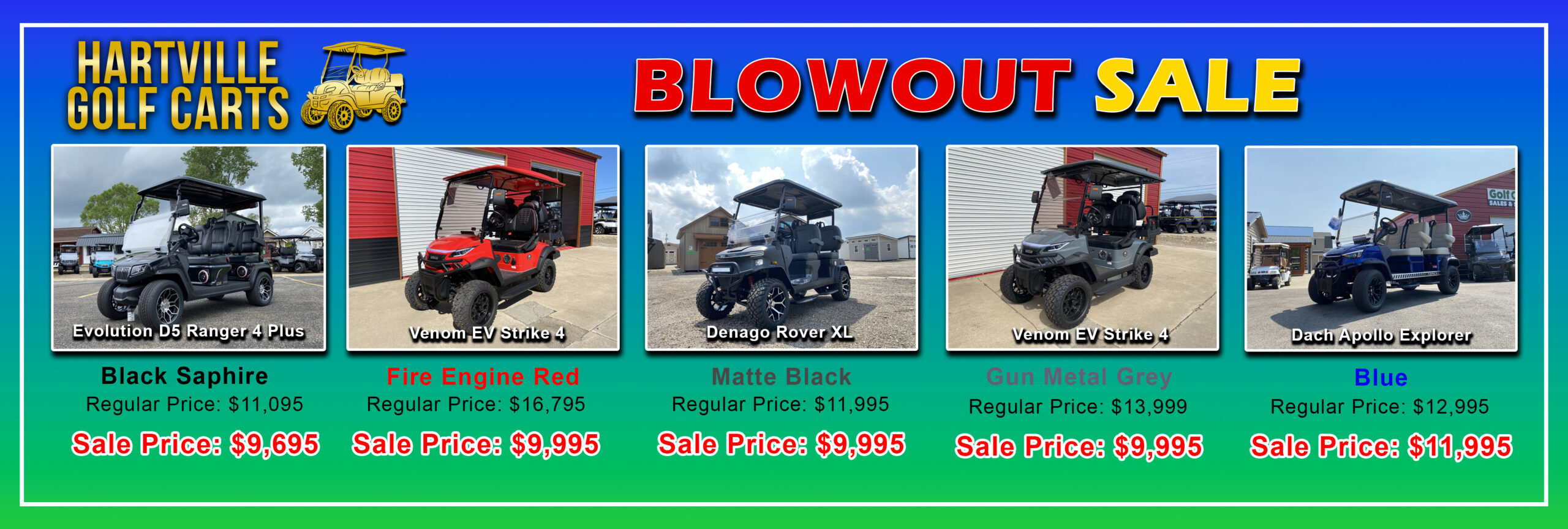 Hartville Golf Carts Blowout Sale Hero Website final (1)