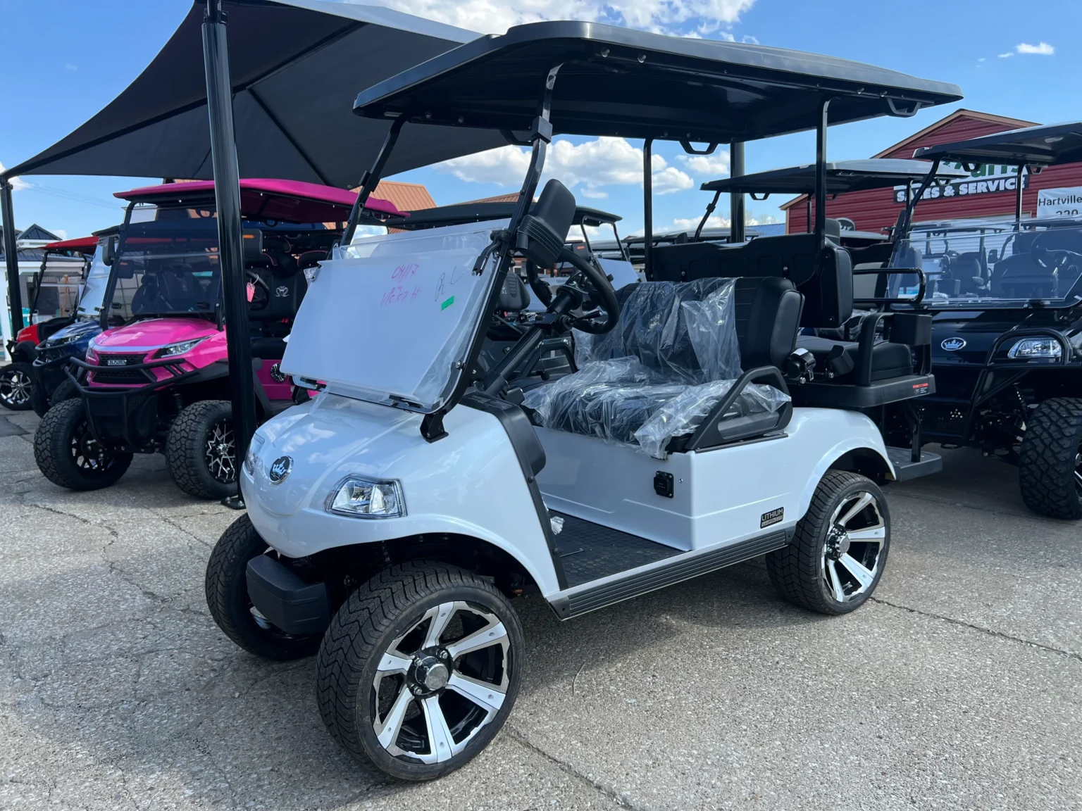 How many batteries do Golf Carts have Hartville Golf Carts