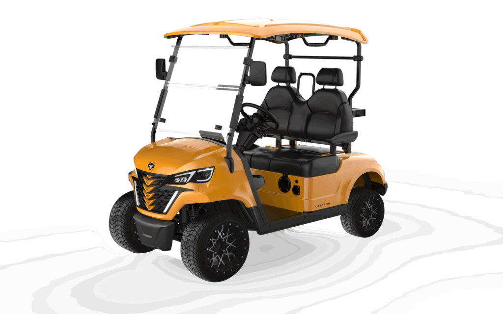 Greyson 2 Seater Electric Course Cart​ Heath Ohio Orange