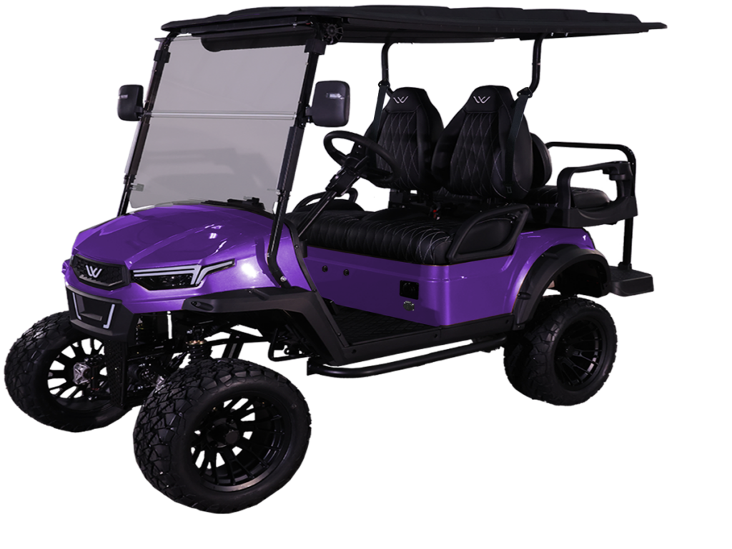 whisper golf carts halo purple