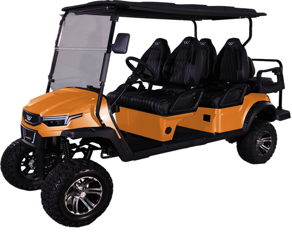 whisper w5xl golf cart orange