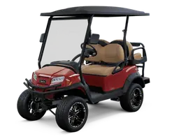 club car 4 passenger golf cart red golf cart