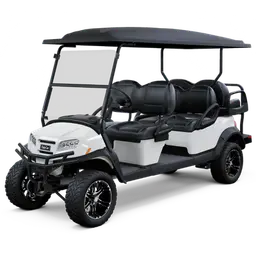 club car onward 6 passenger golf cart glacier white