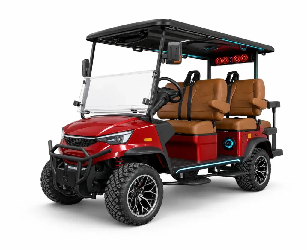DACH Golf Cart Red png