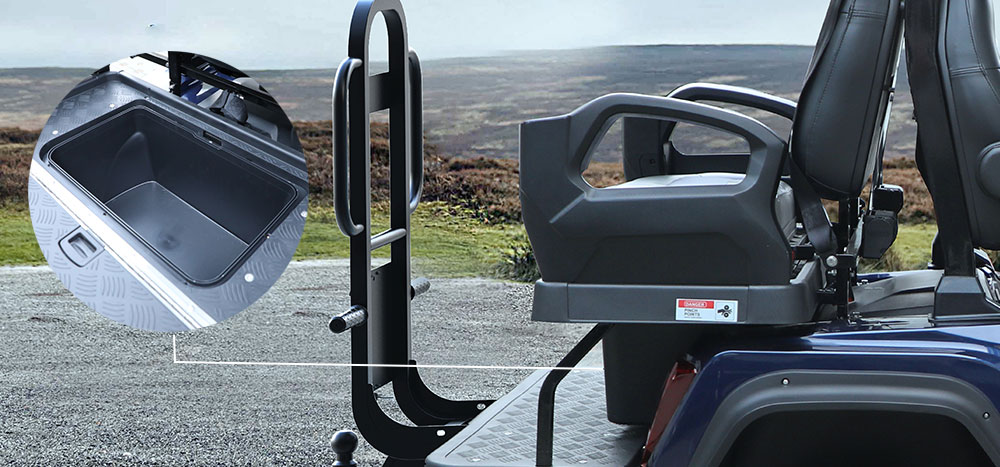 Flip Flop rear seat Evolution Golf Cart