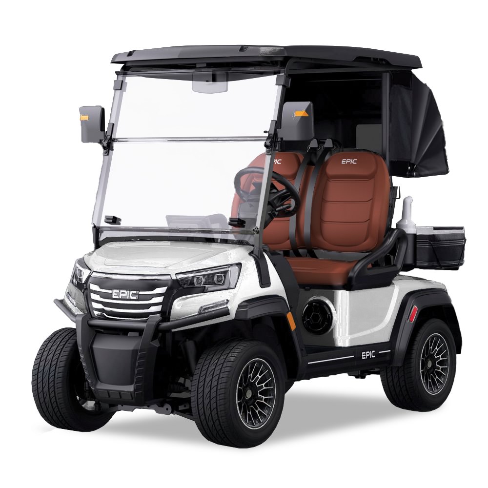 epic e20fx golf cart White