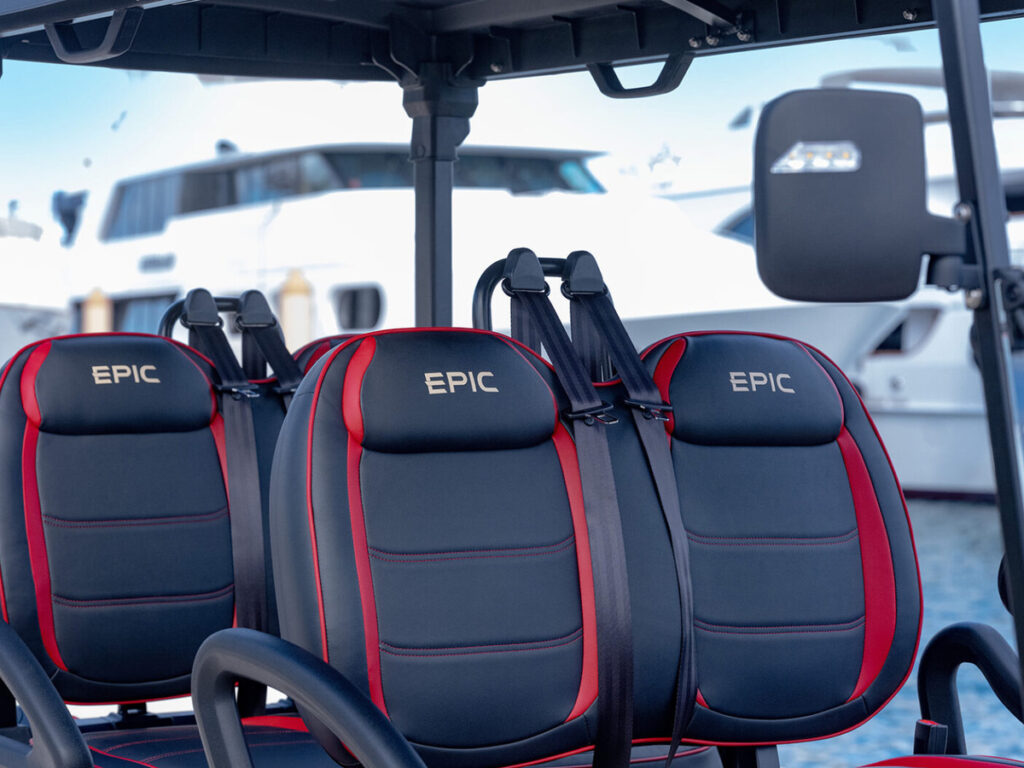 epic e40fx four passenger high back seating