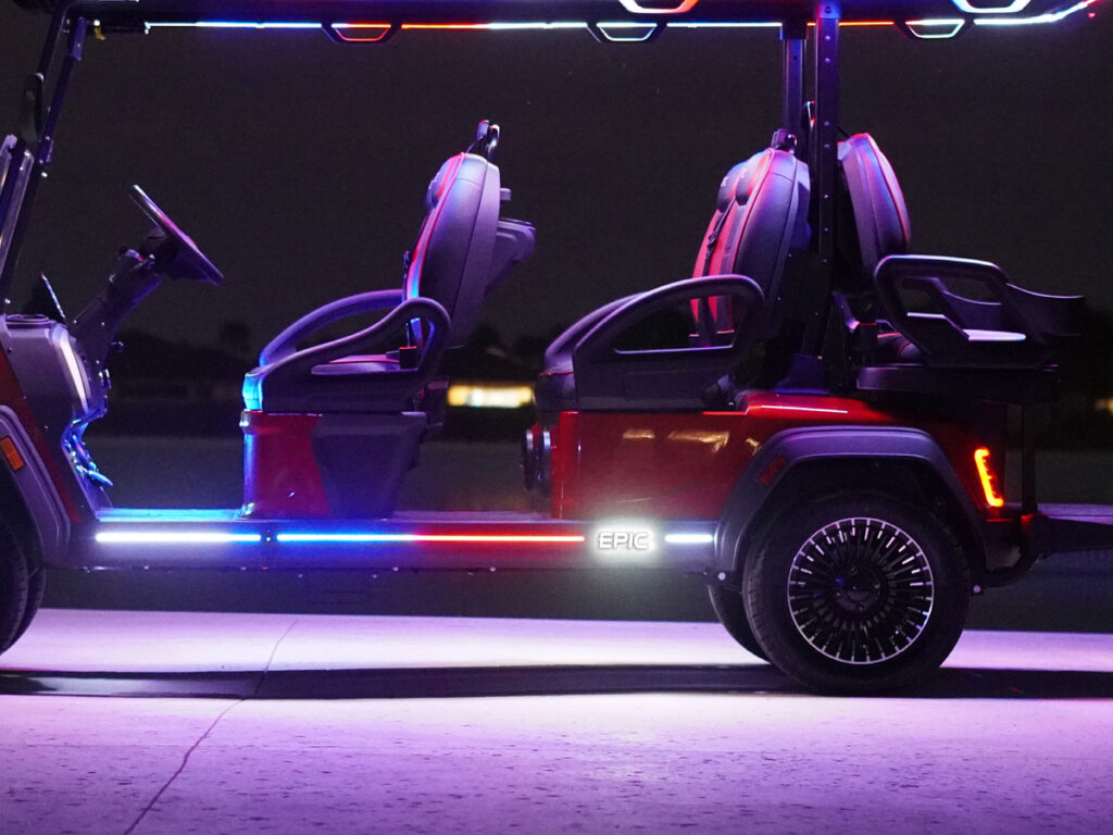 epic e60fx golf cart led exterior accent lighting