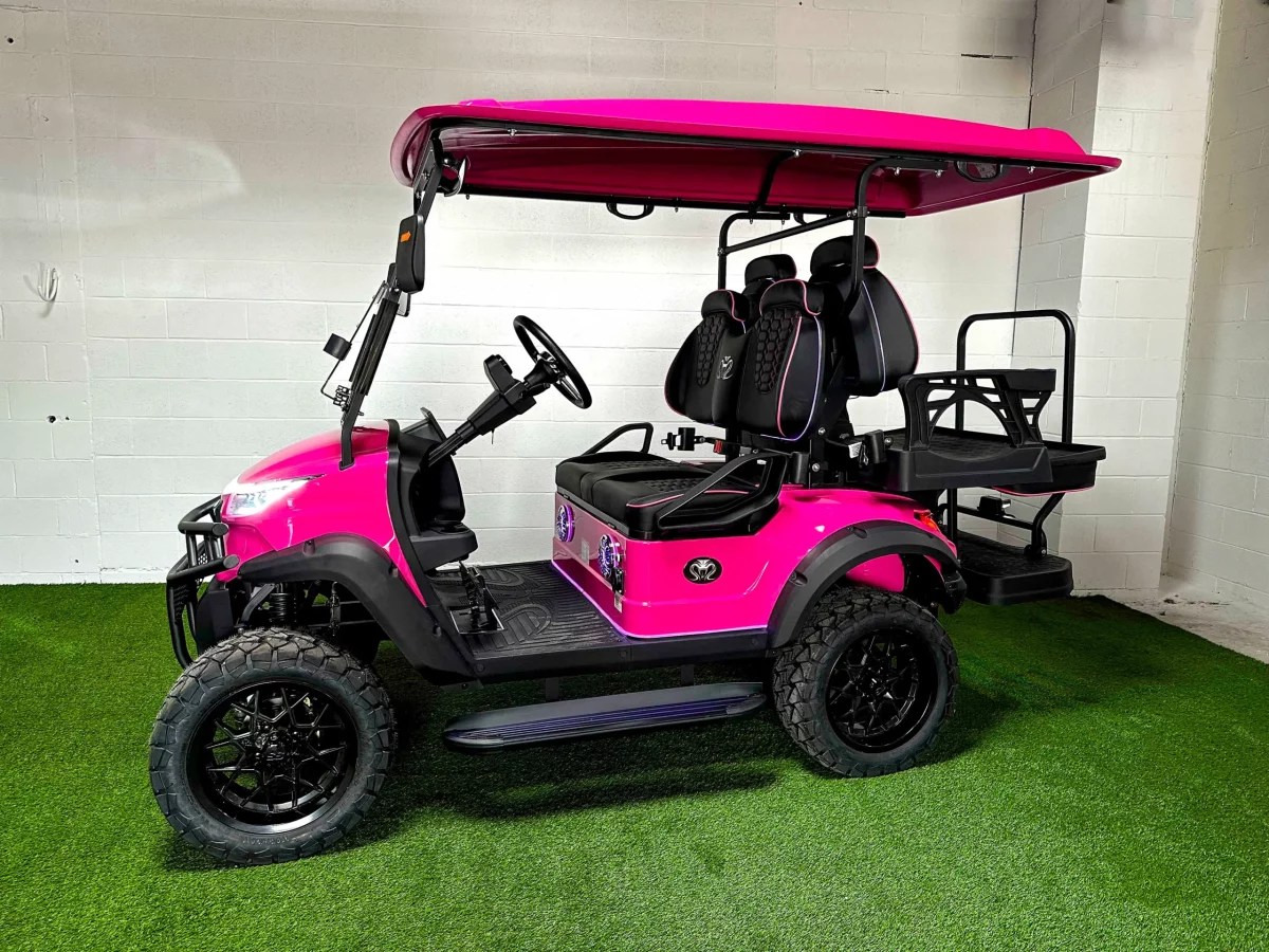 Pink golf push cart hartville golf carts