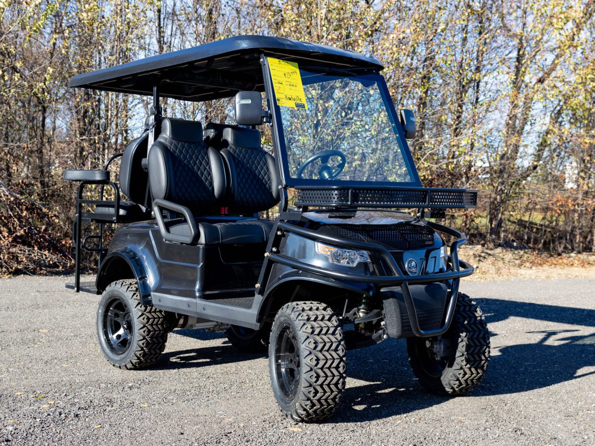 black golf cart for sale