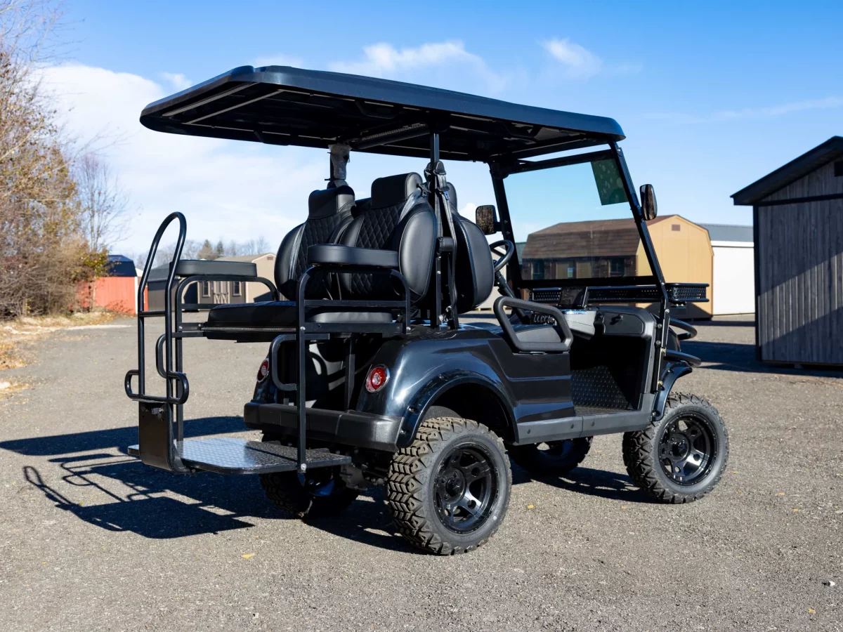 blacked out golf cart