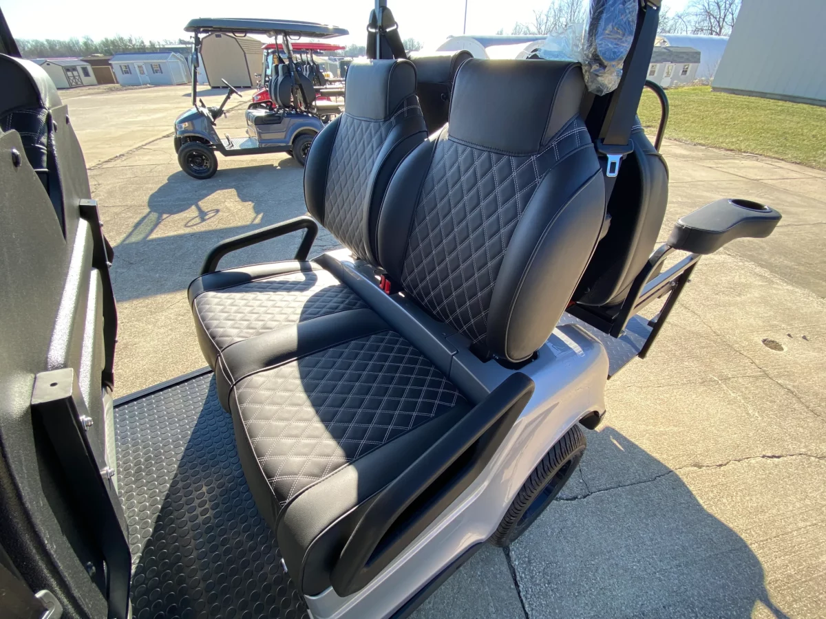 electric golf cart black seats