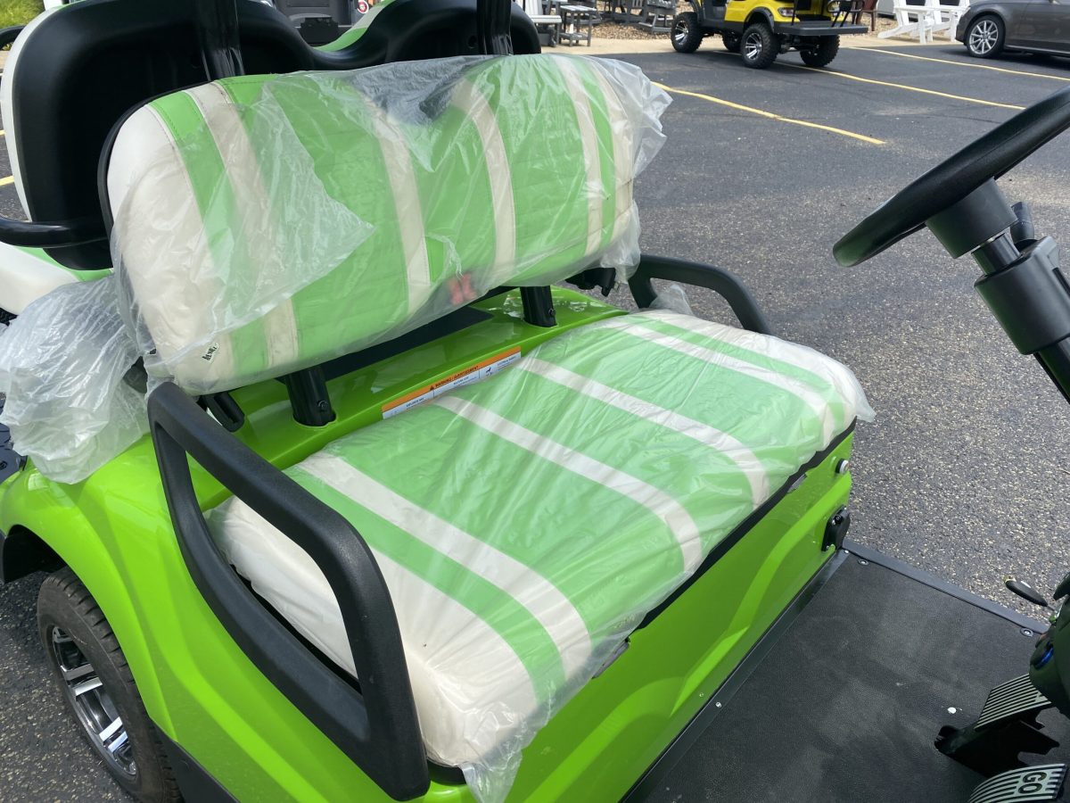 golf cart green seats