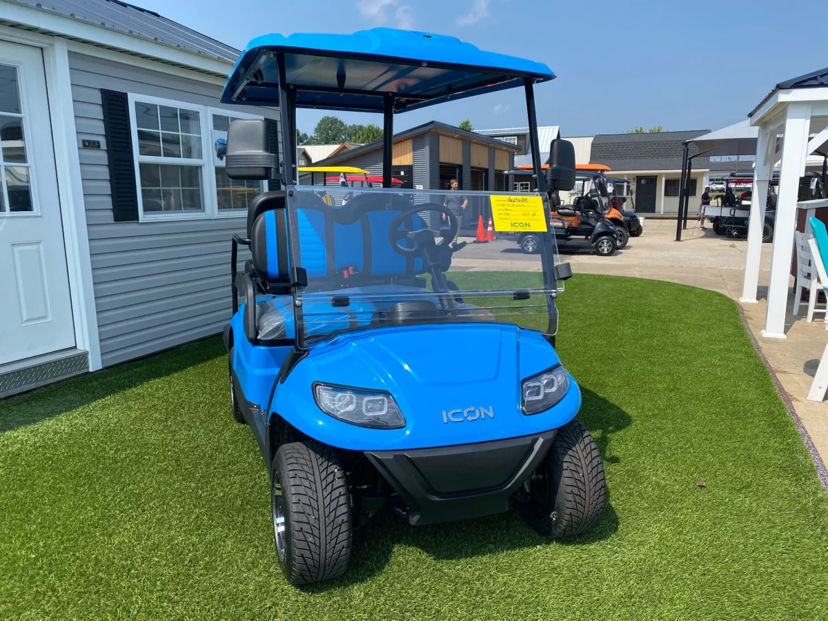 golf carts blue