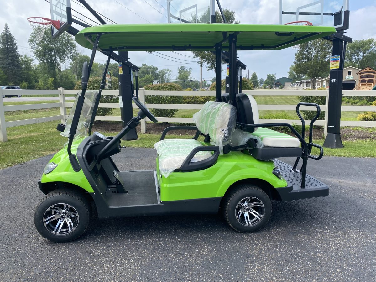 green golf carts