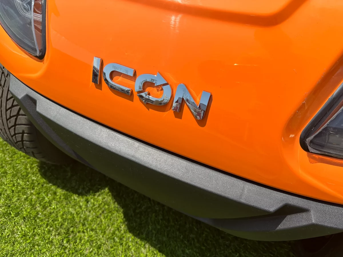 icon golf cart orange
