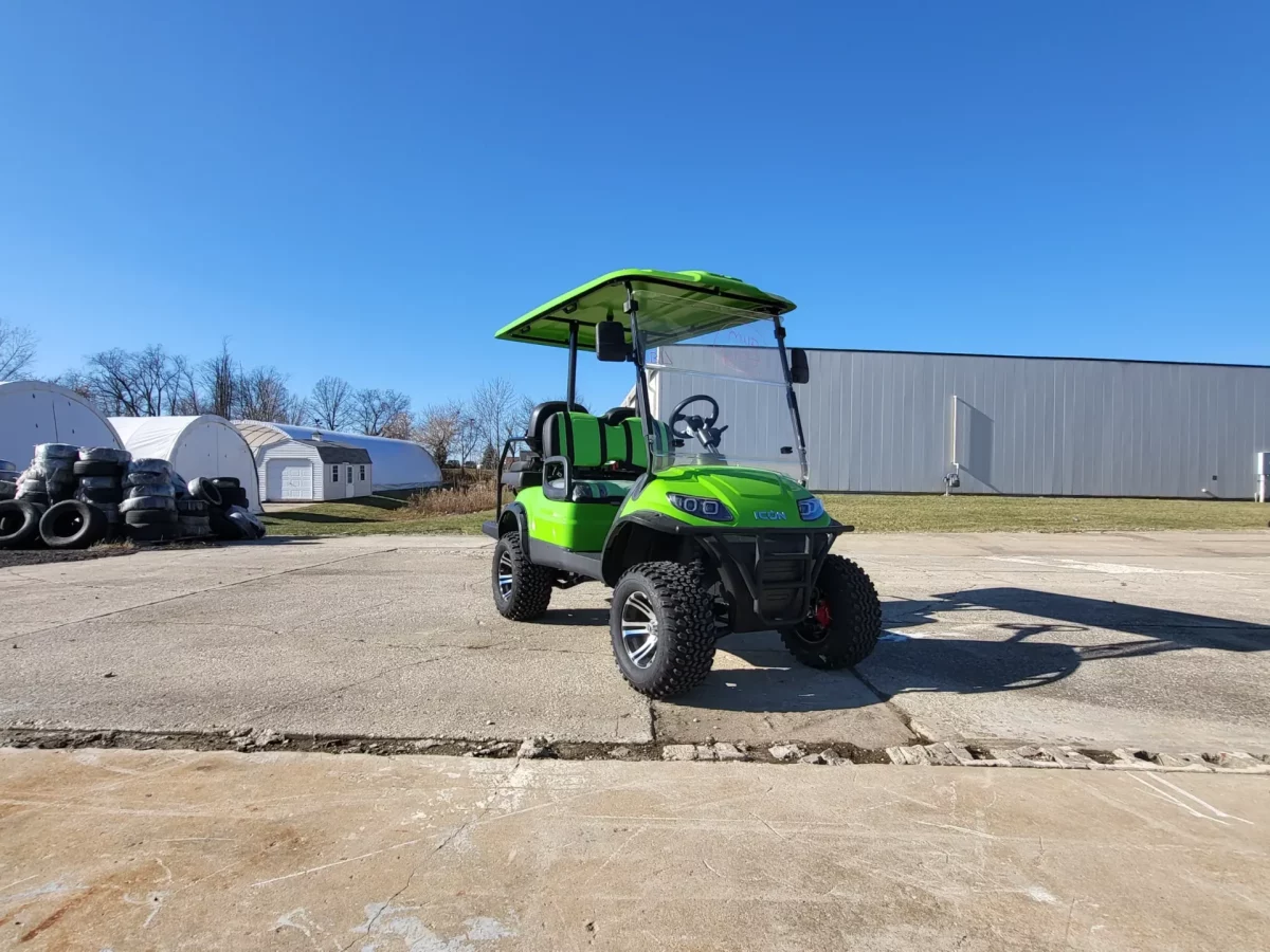 lime green golf cart for sale