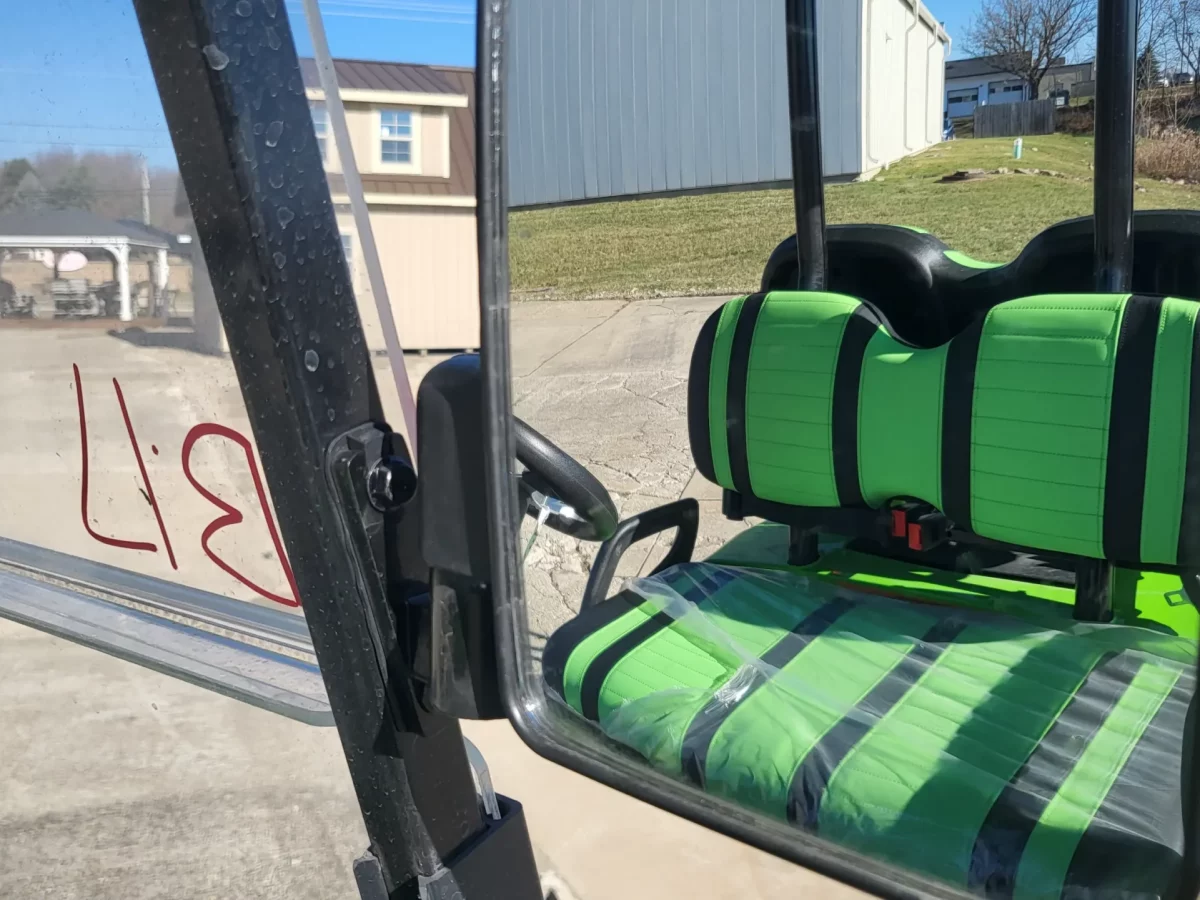 lime green golf cart seats