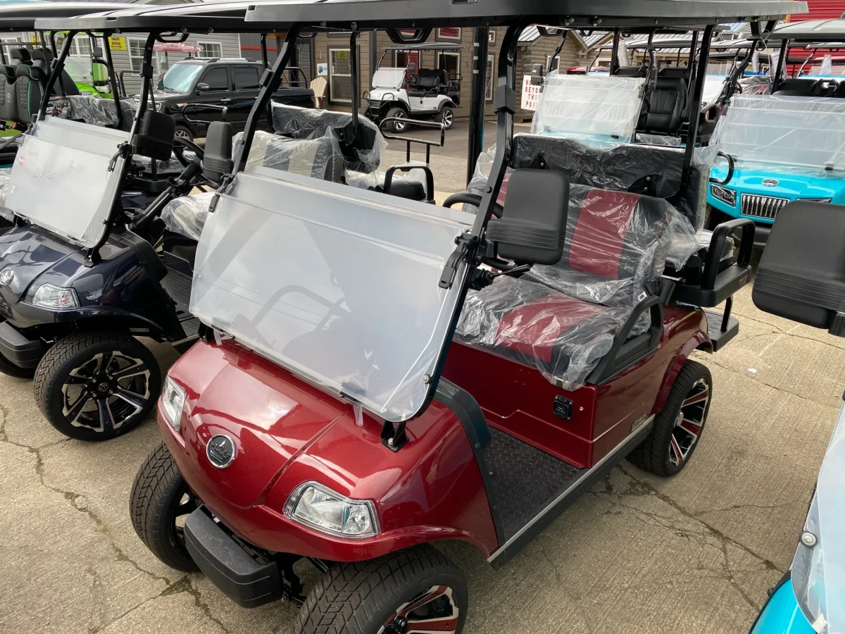 maroon golf cart Athens Ohio