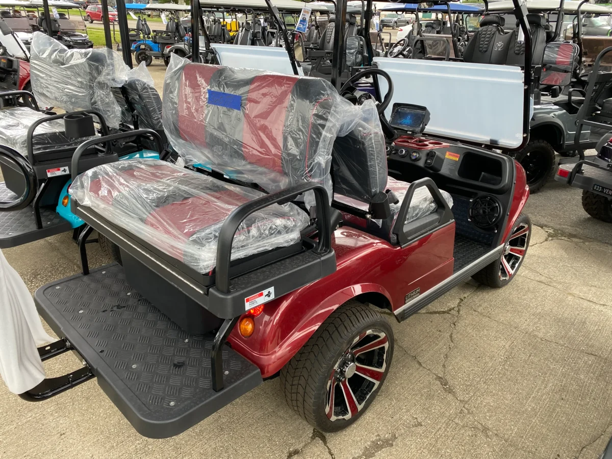 maroon golf cart Bowling Green Ohio