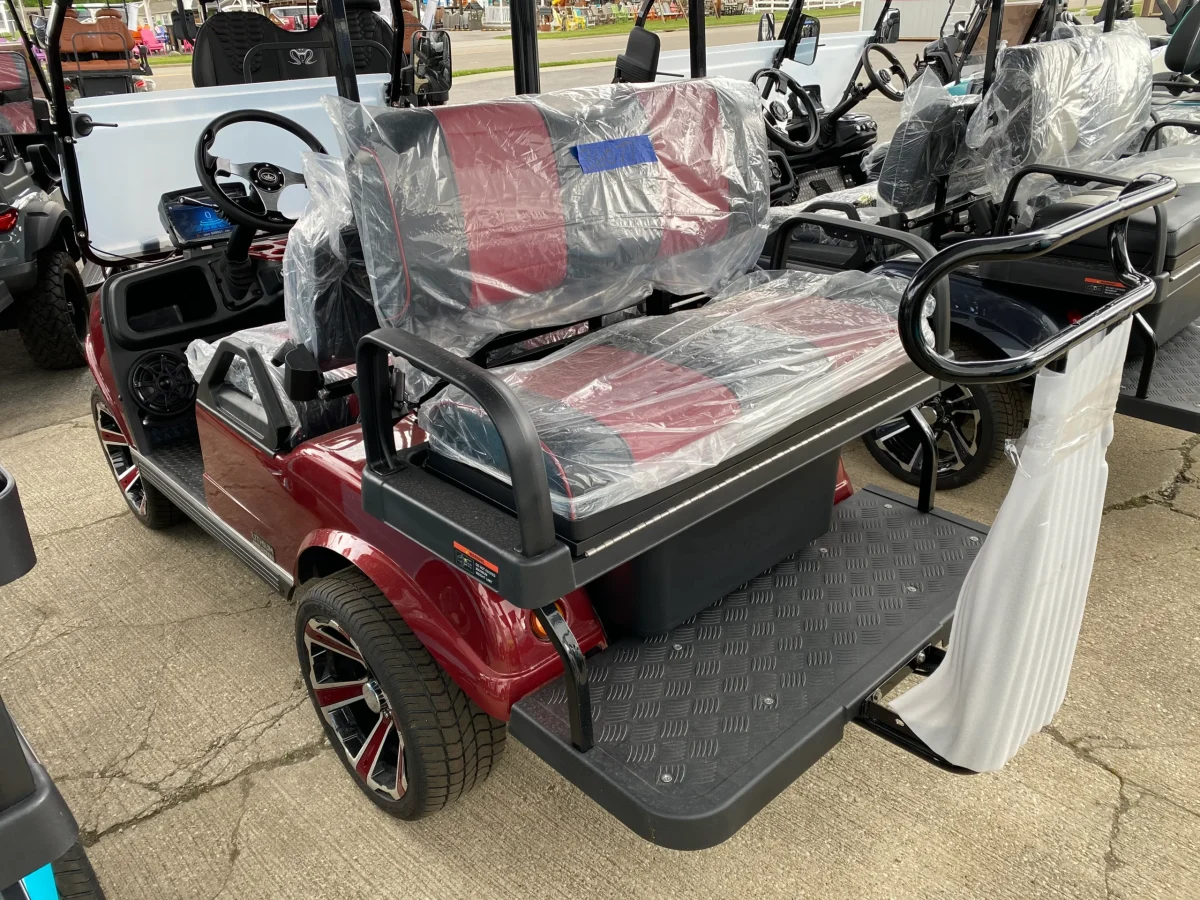 maroon golf cart Cleveland Ohio