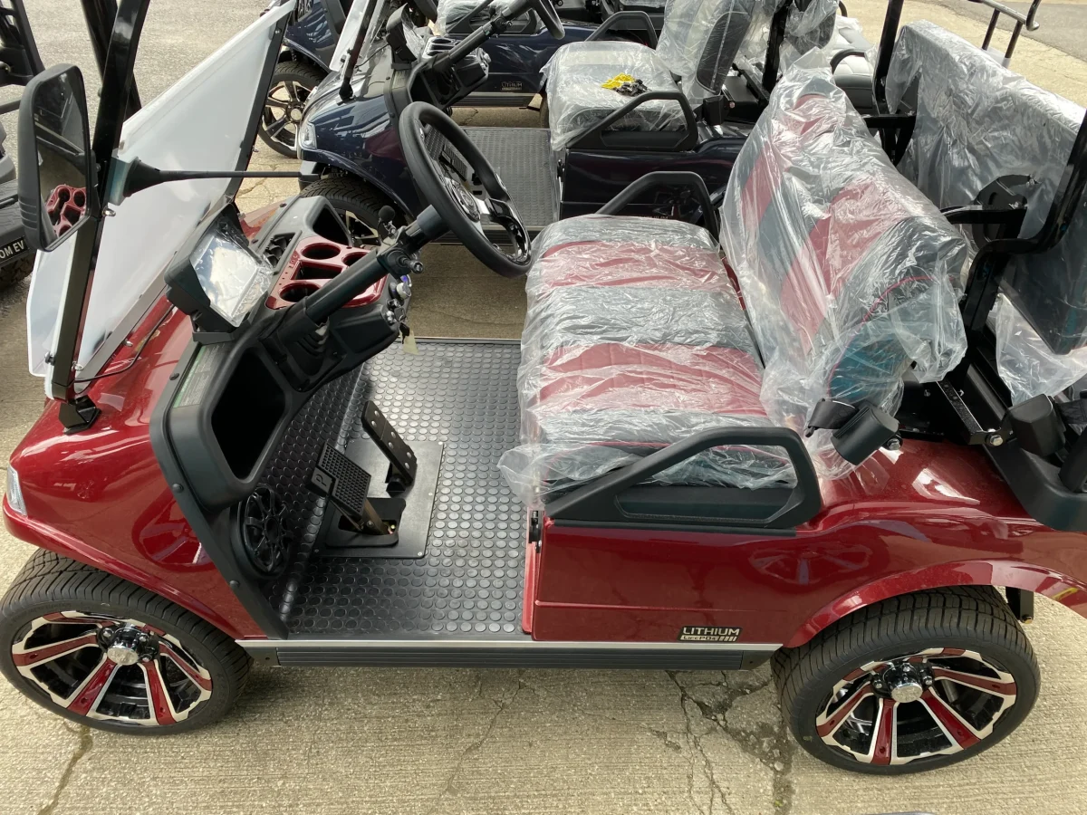 maroon golf cart Cuyahoga Falls Ohio