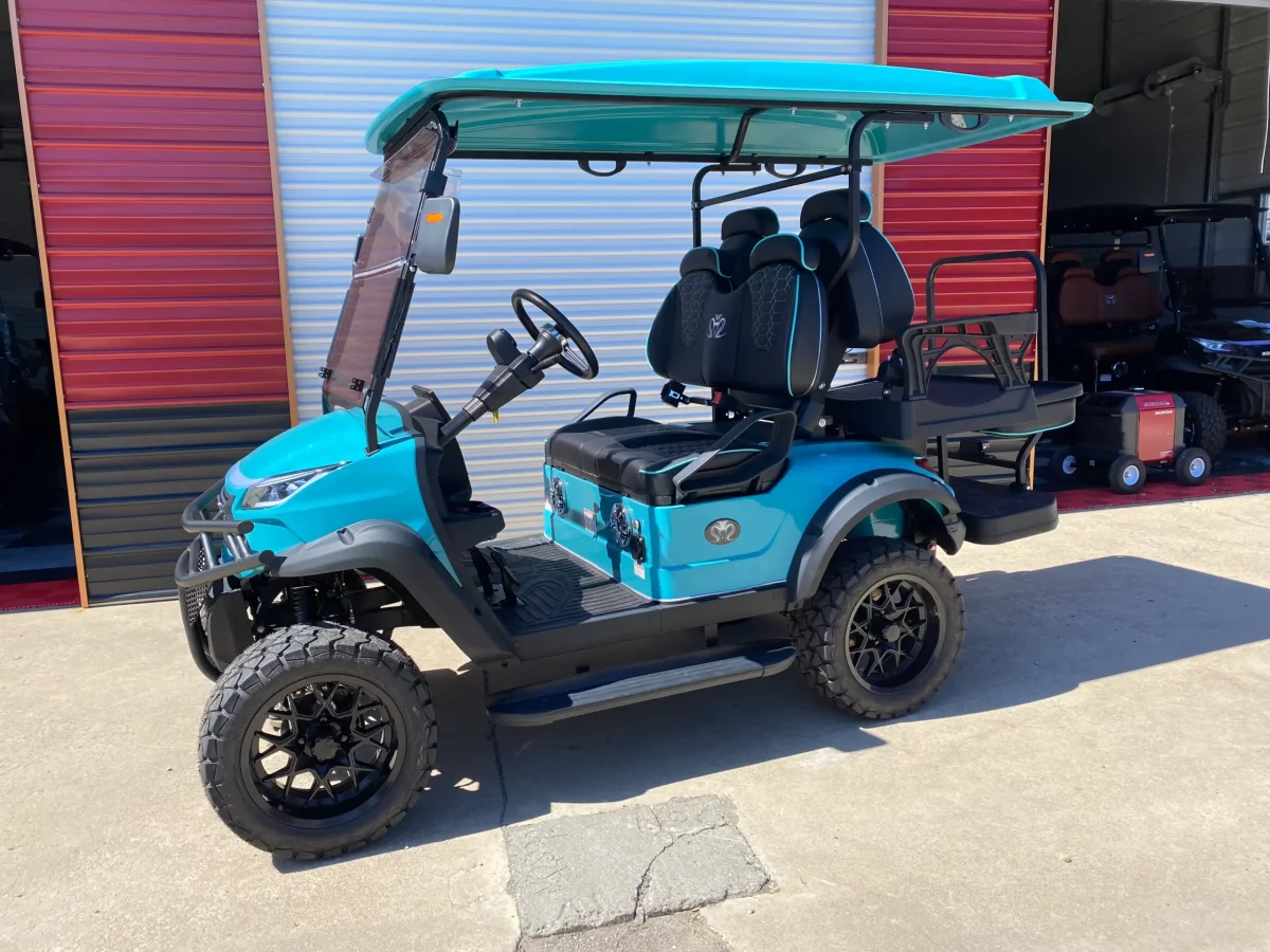 teal blue golf cart Wooster Ohio