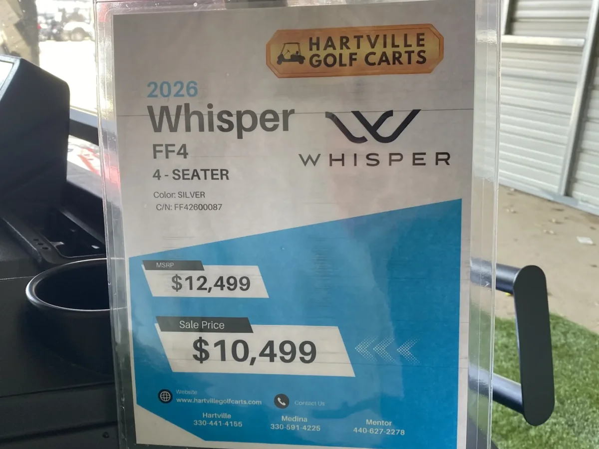 whisper ff4 golf cart near me Perry Ohio